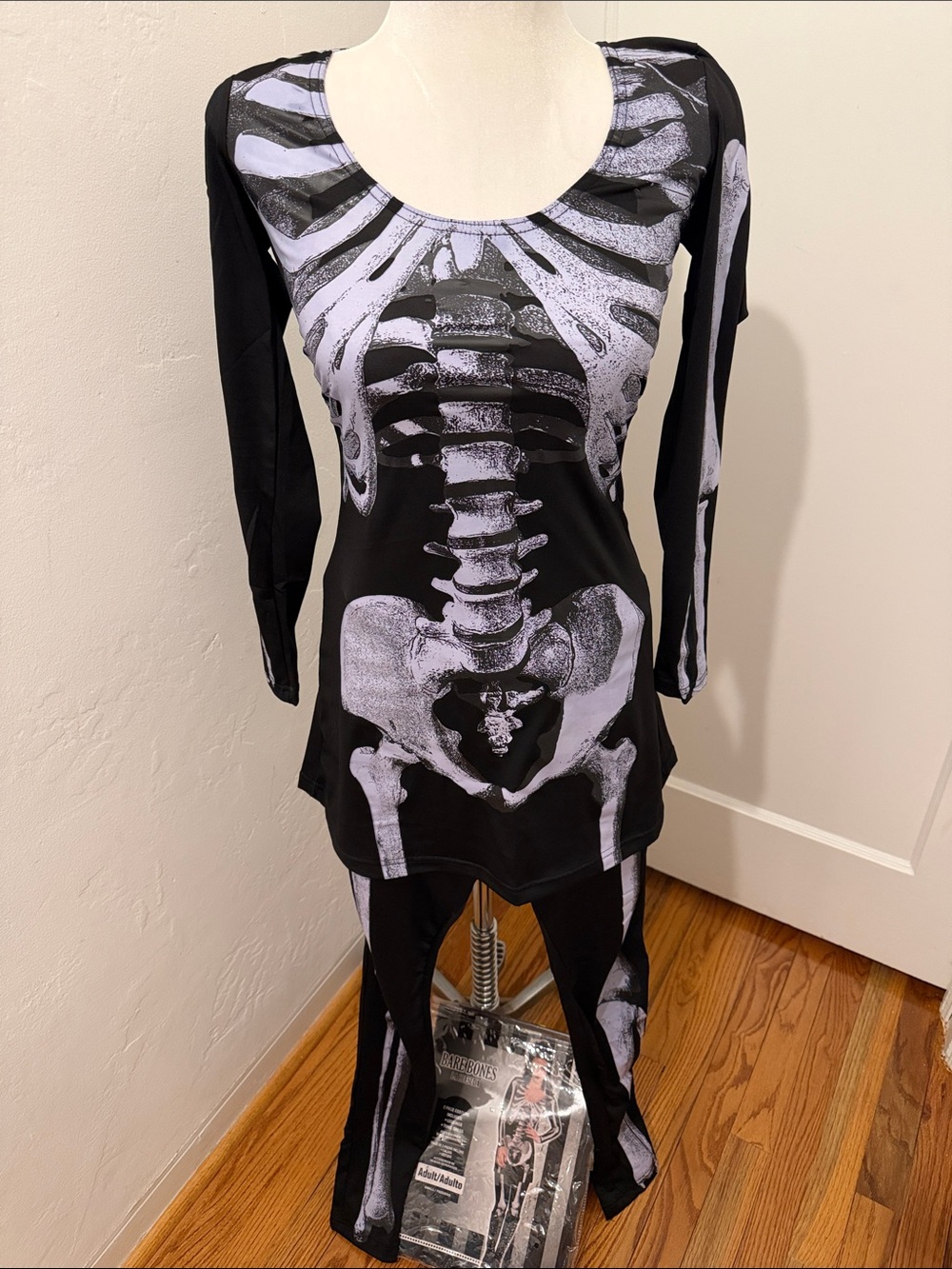 HALLOWEEN Costume Skeleton Set Leggings Dress
